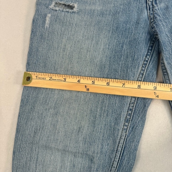 H&M Conscious Straight Leg Button Fly Jeans Womens Size 6 Light Wash Mid Rise - Picture 11 of 14